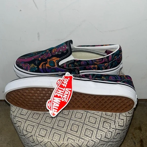 Vans Trippy Drip Black Multi Slip-O Colorful Slip-On Shoes UNISEX - Picture 4 of 7